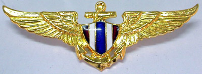 Royal Thai Navy Pilots Wings Badge (Aviator Pin)
