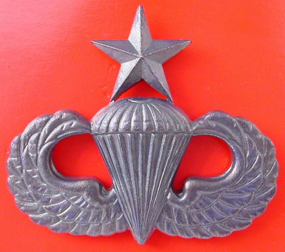 US.- Thai AirBorne Master Badge Pin (2nd level) rust(dark brown) colored