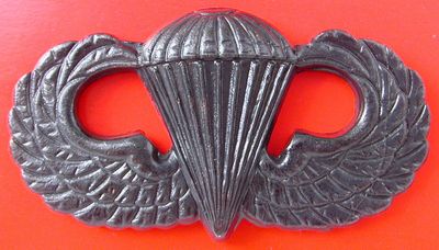 US.- Thai AirBorne Badge Pin (3rd level) rust(dark brown) colored